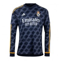 Camisa de Futebol Real Madrid Antonio Rudiger #22 Equipamento Secundário 2023-24 Manga Comprida